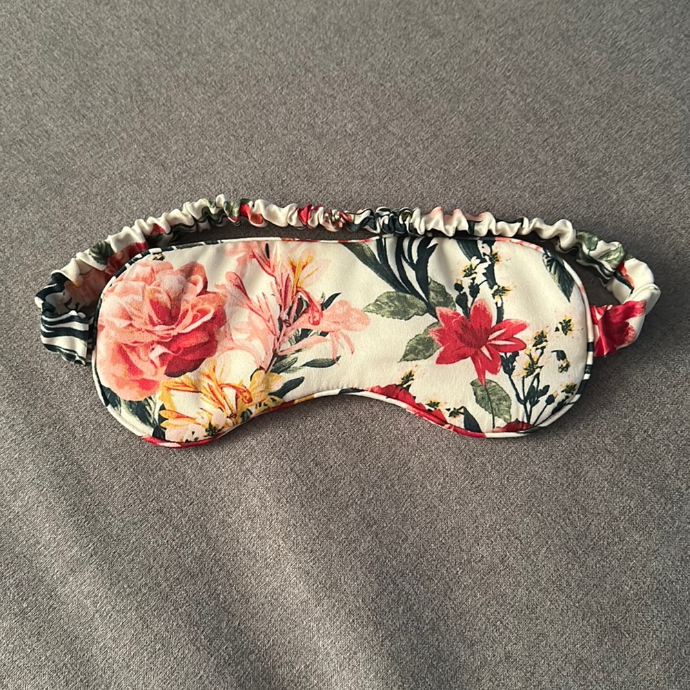 Satin Flower Sleep Mask